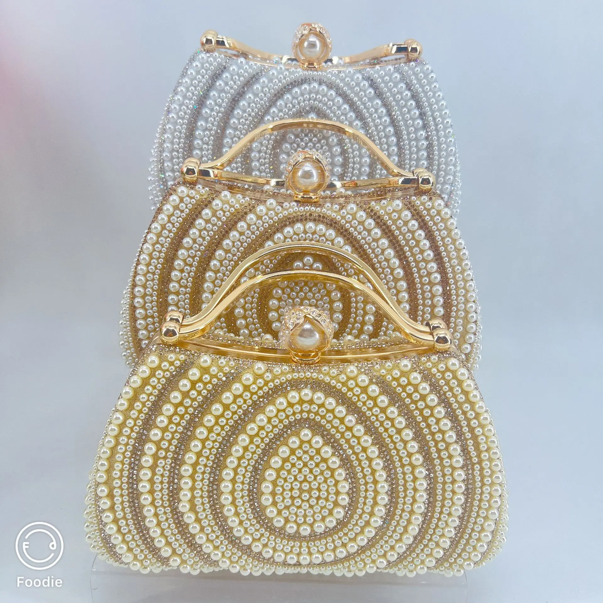 Full Of Diamonds Pearl Dinner Bag Fashion Dress Clutch Banquet Versatile Messenger Chain Bag Sac Luxe Femme Channel Bags Luxury