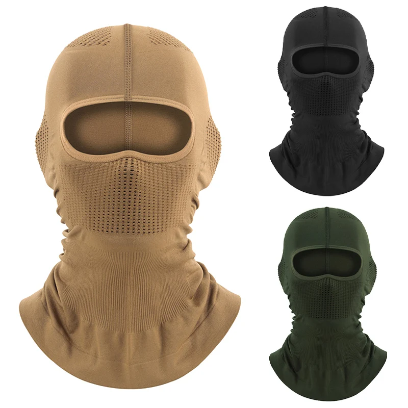 Cycling Balaclava Hats for Men Breathable Seamless Beanies One-Piece Motorcycle Helmet Liner Outdoor Sport Riding Full Face Mask