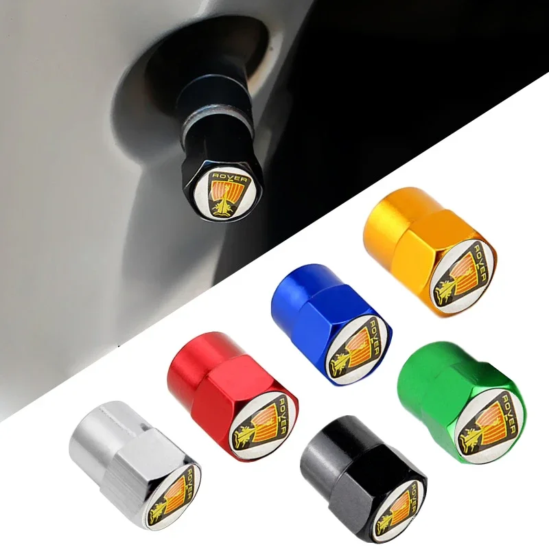 Metal Car Logo Wheel Tire Valve Cap for Rover 75 25 400 200 45 800 100 MG MORRIS GARAGES MG3 MG5 MG6 GS GT Mg350 MG3SW ZS MG7 TF