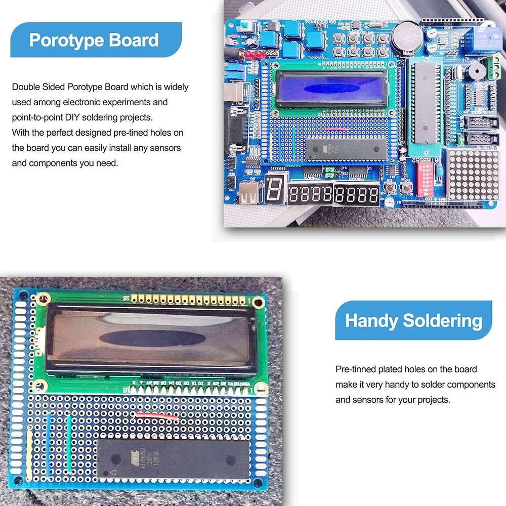 20 قطعة مزدوجة الوجهين لوحة دارات مطبوعة 5X7 4X6 3X7 2X8 الأزرق Pcb النموذج مجلس العالمي Pcb لحام مجلس 5*7 4*6 3*7 2*8 لتقوم بها بنفسك عدة #4
