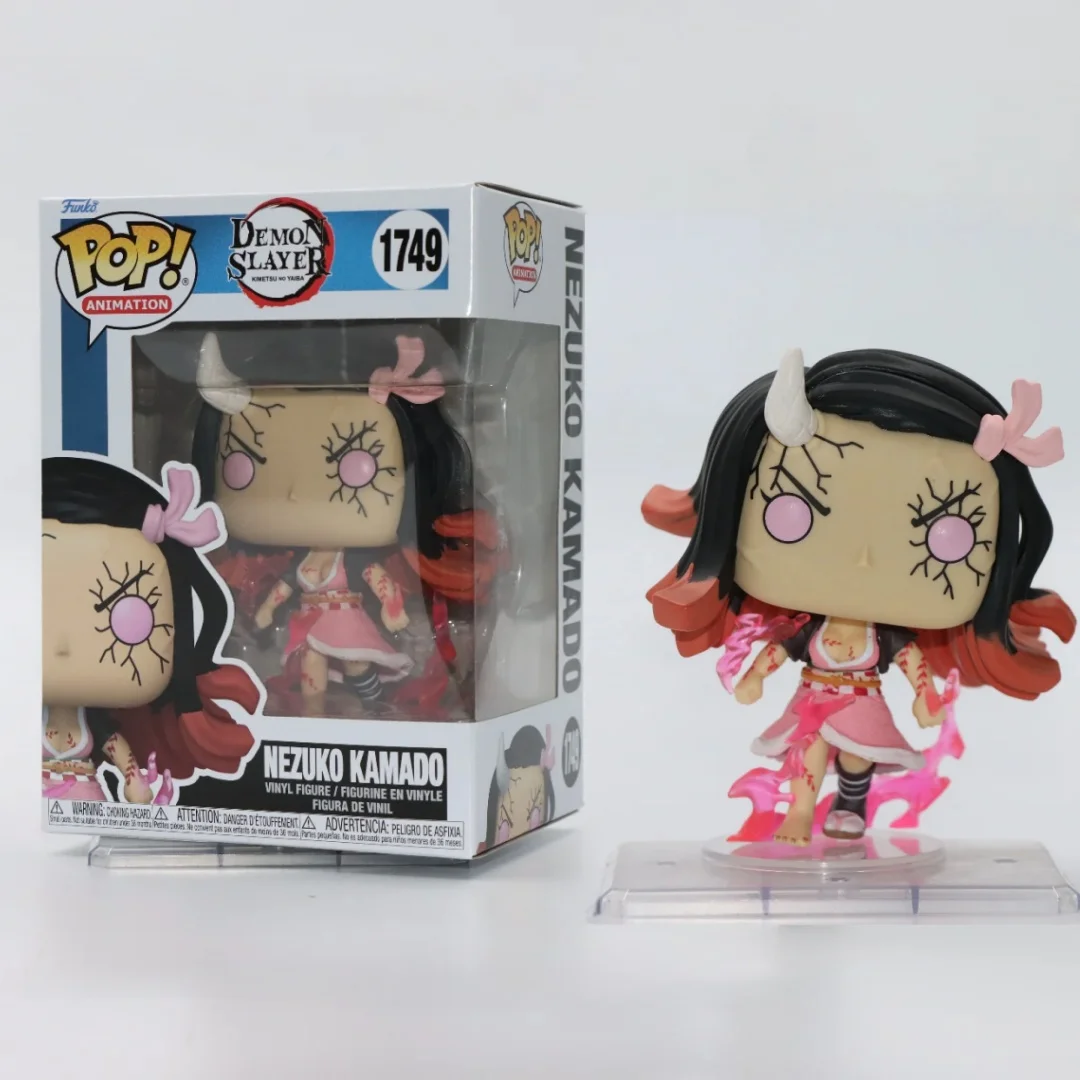 

Nezuko Kamado Vinyl Figure Funko Pop #1749 Official Genuine Figures Collect Limited Edition Anime Kimetsu no Yaiba Fans Toy Gift