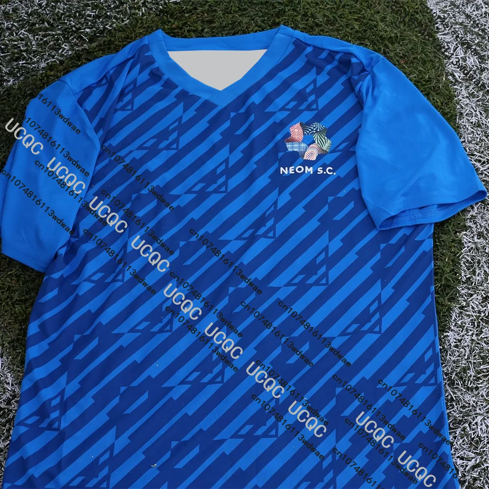 جديد الأكثر مبيعا 25/26 المملكة العربية السعودية كرة القدم Neom قميص رياضي الرجال التي شيرت سريعة الجافة ثلاثية الأبعاد تنفس جديد التدريب مباراة الفانيلة