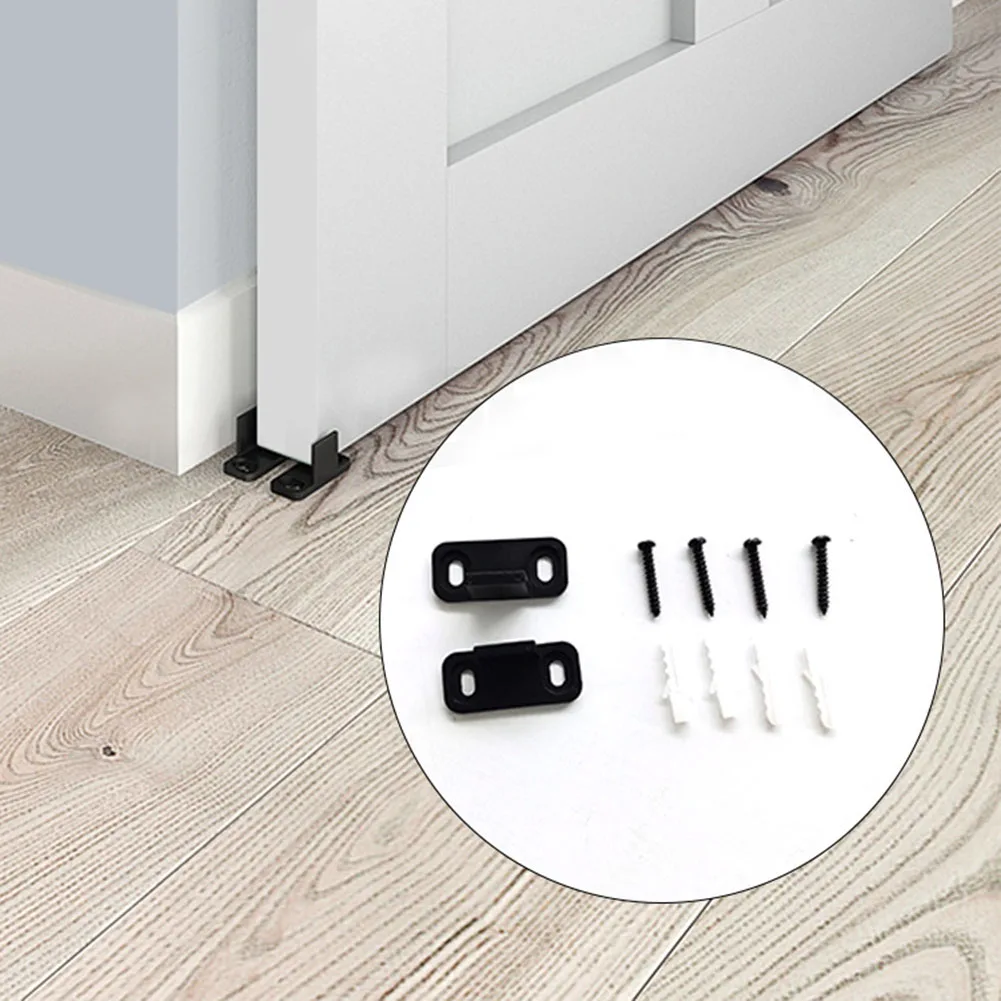 أدلة أرضية باب الحظيرة القابلة للتعديل، تصميم دعامة L من الفولاذ متوافق مع الأبواب المخددة وغير المزخرفة وتعمل بهدوء #3