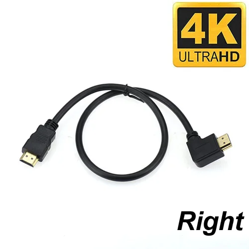 0.5/1.5M kabel HDMI do HDMI męski HD/lewy/prawy w górę w dół kąt 90 stopni szybki kabel przedłużający 4K 90 V1.4 do kamery telewizyjnej PS4