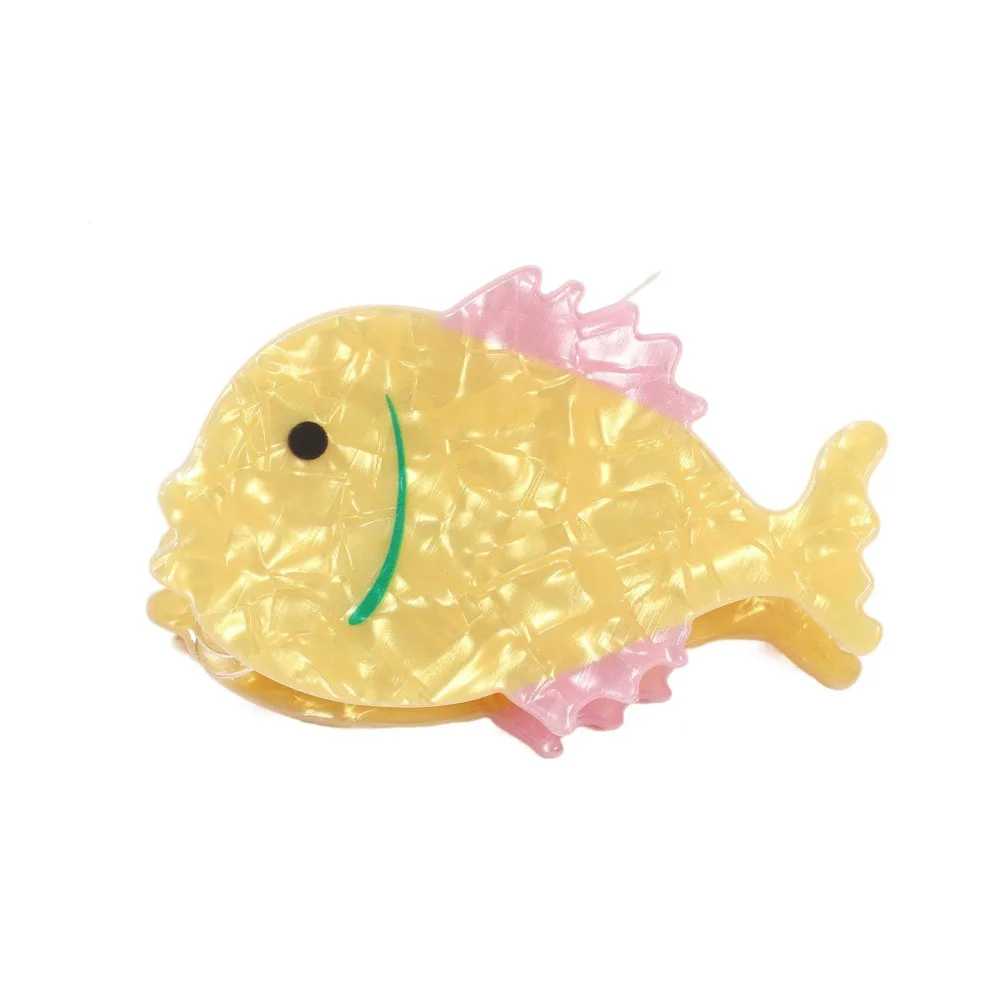 Personalized Animal Fish Hair Claw Non-slip Ocean Series PVC Claw Clip Sea Creature Hair Accessories Large Shark Clip Girls