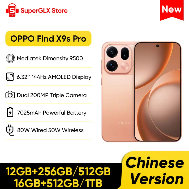 Chinese Version OPPO Find X9s Pro 5G Smartphone 6.32