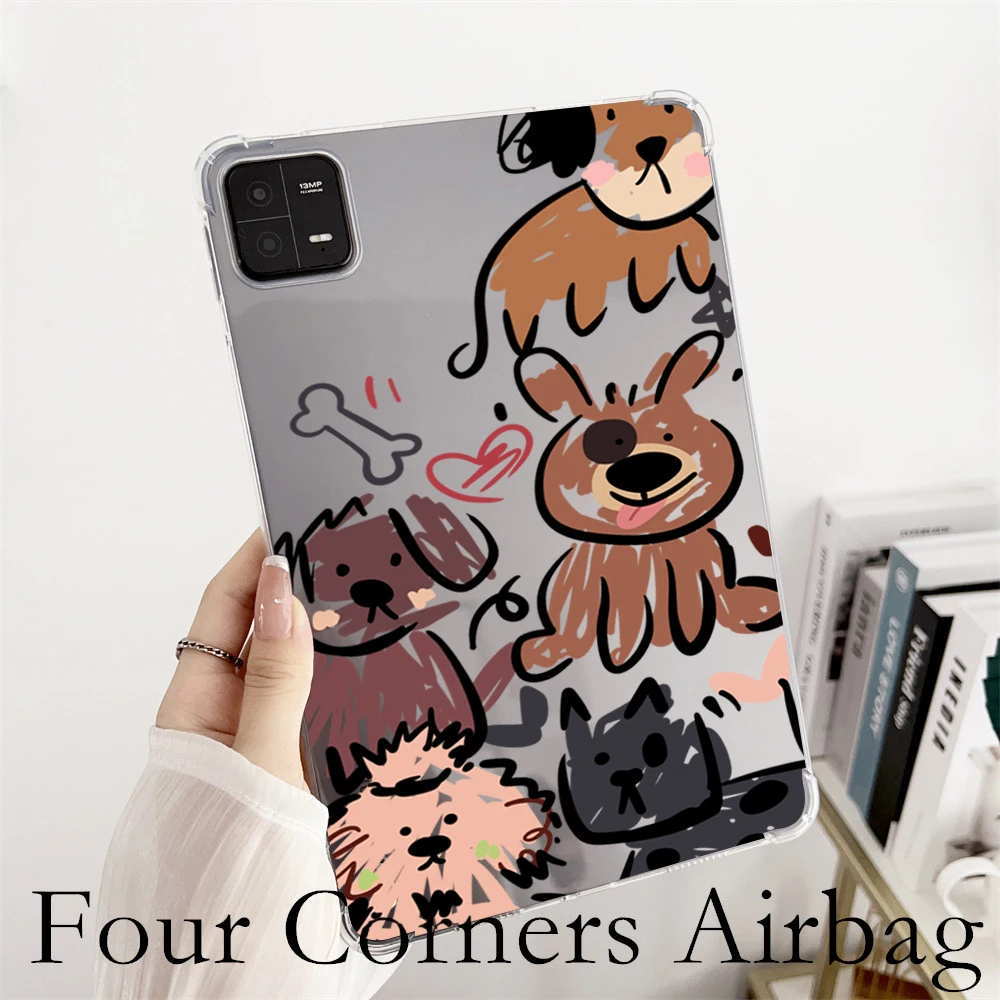 For Xiaomi Pad 6 Case Xiaomi Pad 6 Pro Case Funny Graffiti Dog Soft Cover for Xiaomi Mi Pad 6 5 Pro Redmi Pad SE 2023 10.6 Cases