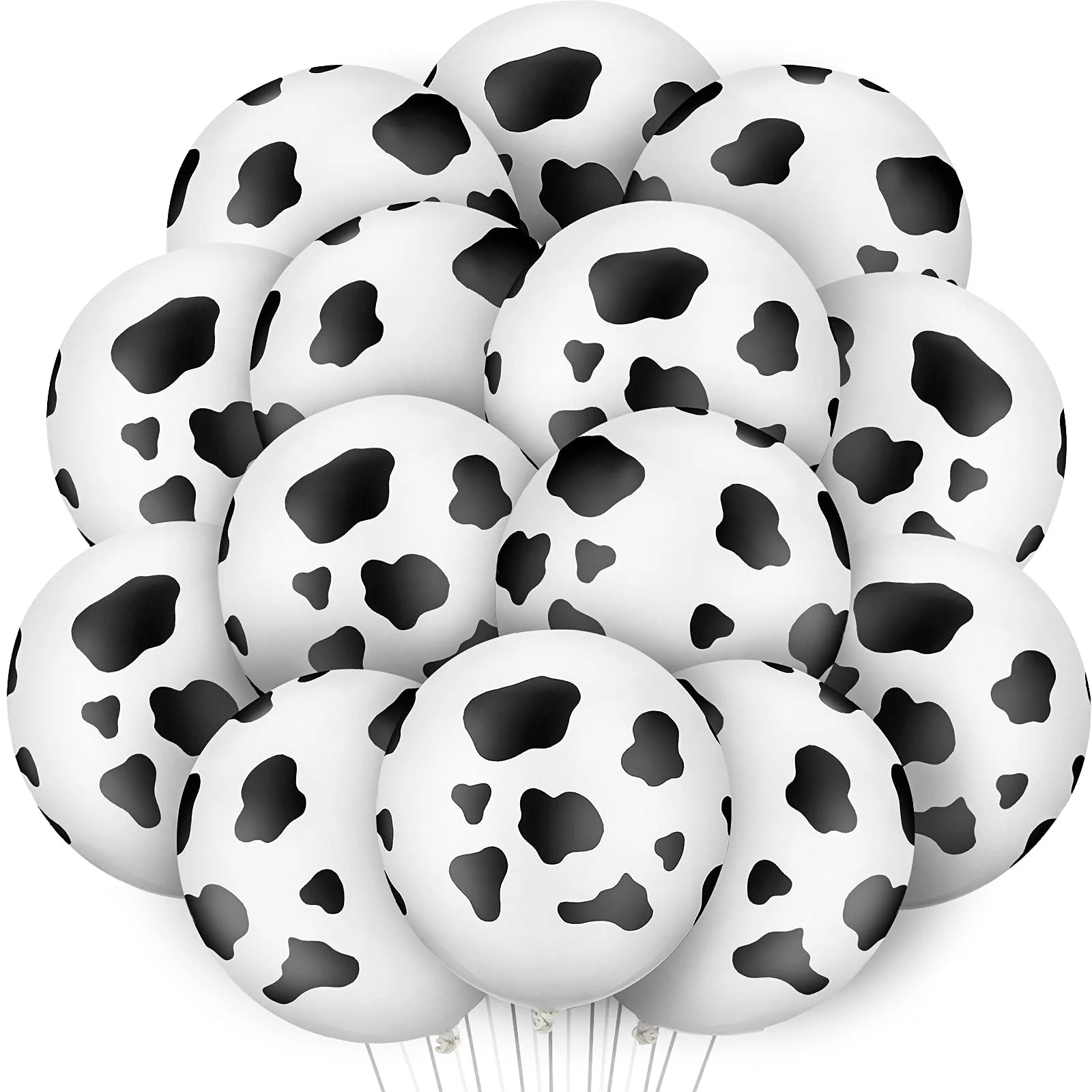 

30pcs Farm Cow 12 Inches Balloons Latex Print Funny Animal Themed Decorations Kid Girls Bady Birthday Party Supplies