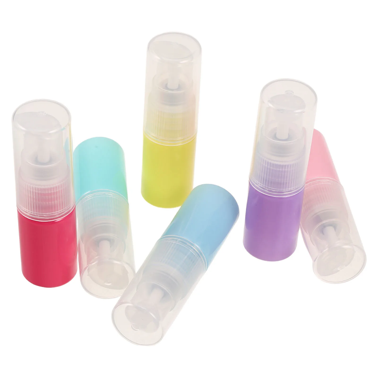 

6Pcs Travel Lotion Bottles Mini 10ml Leakproof Pump Bottles Refillable Portable Dispenser for Travel Shampoo Shower Gel