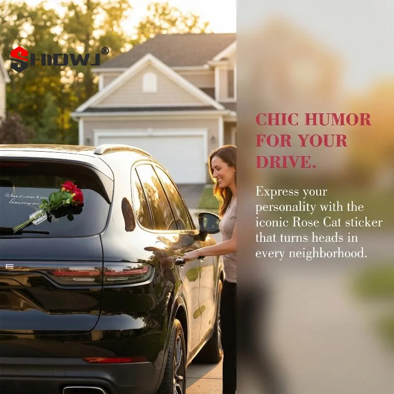 Car Flowers 3D Romantic Alphabet Letter Sticker Flower Car Accessories For Glass Window Automotive Vehicle Exterior Outdoor Home