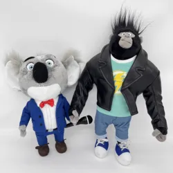 Glückliches koala mond theater plushie johnny puppe weiches spielzeug kinder geschenk