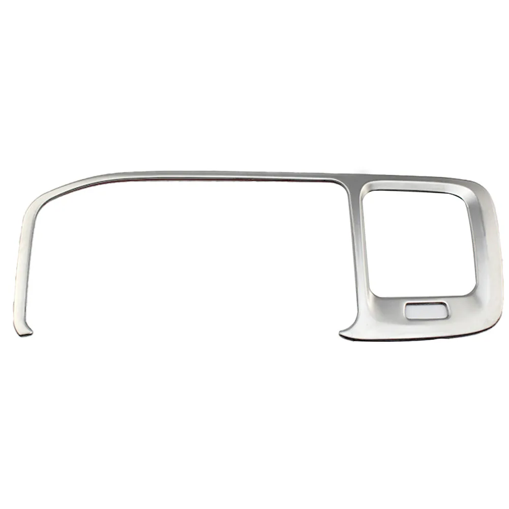 1pcs Stainless-Steel White Navigation Frame Cover Trim Interior Decor For Volvo For S60  Replacement Installation Parts 