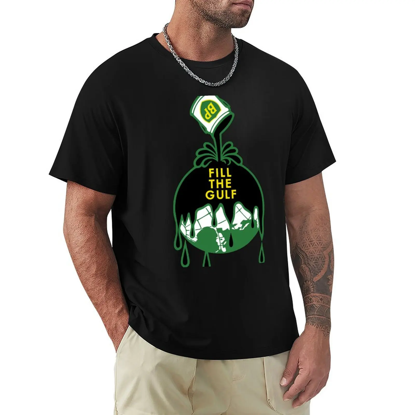 Fill The Gulf T-Shirt Plus Size Quick Dry Sports Tee