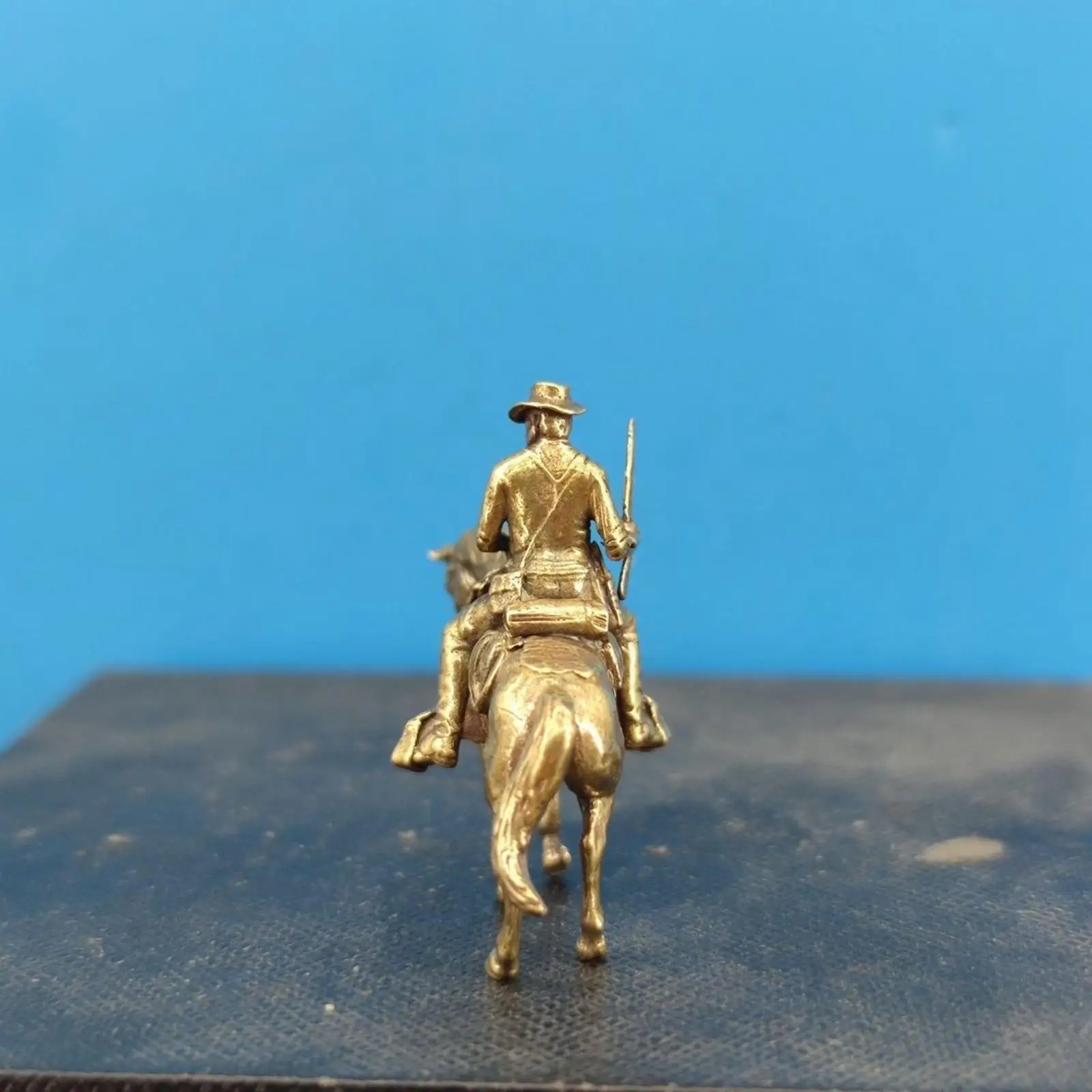 1/64 Miniature Figure Sculpture Photography Prop Statue Collection Brass Decorative Ornament Collectible Figurine for Study Home