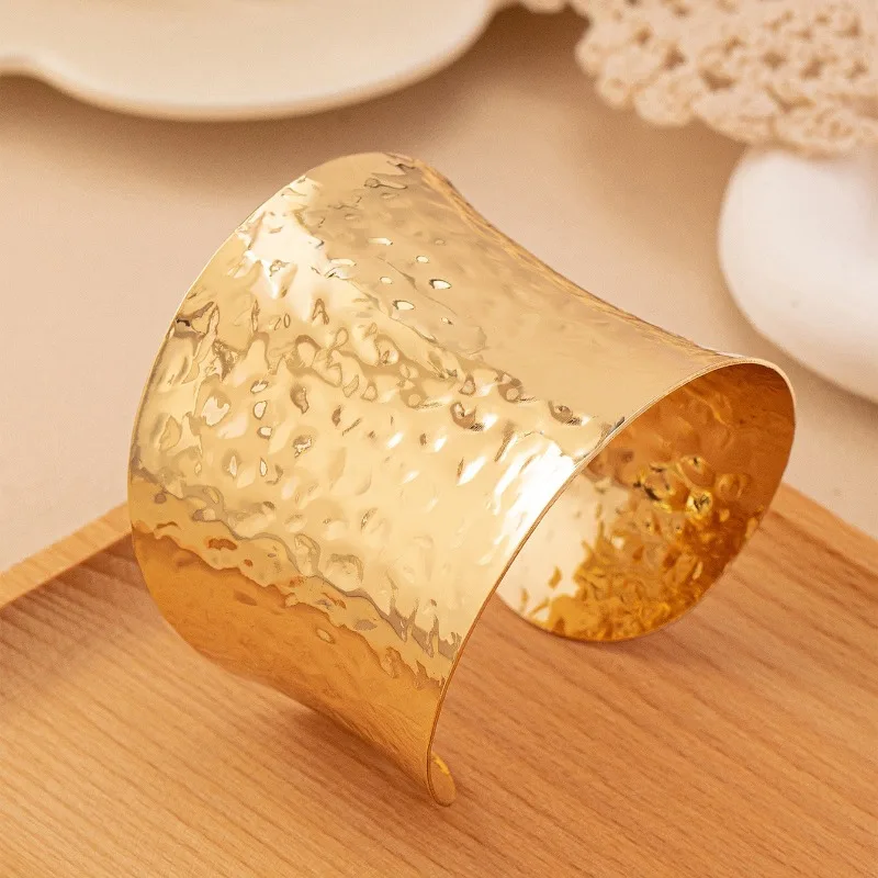 Opening Bracelet For Women Frosted Surface Cuff Bangles Simple Temperament Holiday Party Gift Fashion Jewelry AB035