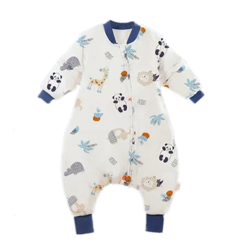 Sacco a pelo per bambini Pigiama per bambini in cartone animato Roba Infantil per quattro stagioni Sacco per bambini in cotone Biancheria da notte per bambini Tuta