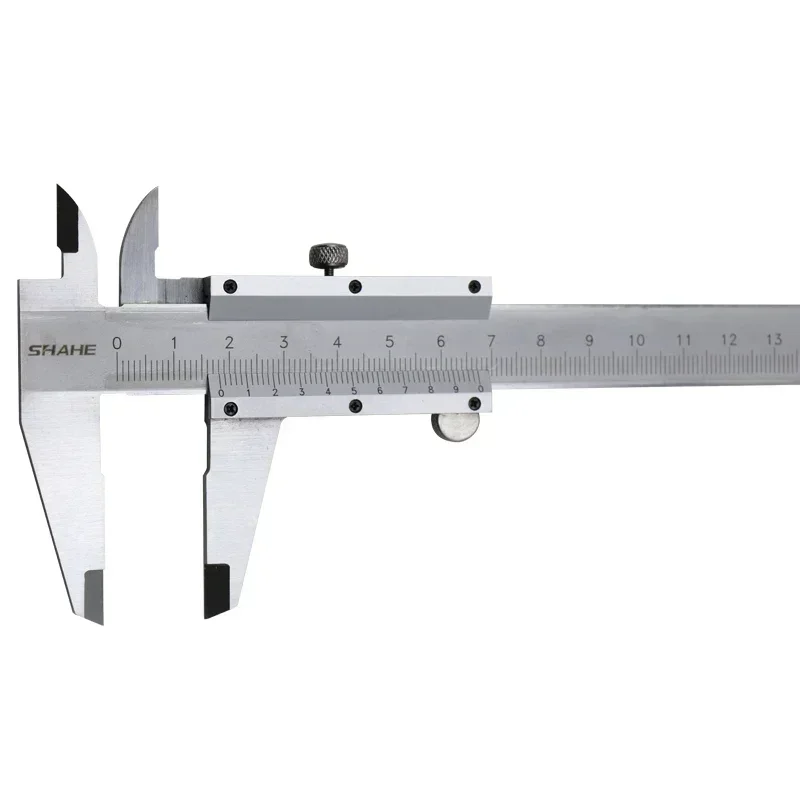 Shahe-calibrador Vernier de acero inoxidable, 0-150mm, 0,02mm, herramientas de medición