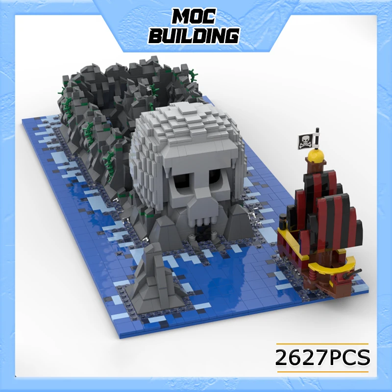 MOC Building Blocks UCS Duel on Skull Rock Model DIY Assembly Technology Bricks Creative Collection Toys Display Xmas Gifts