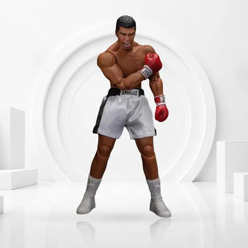 Heavyweight Boxing Champion Muhammad Costume 3 Interchangeable Heads Collectible Figure Articulated