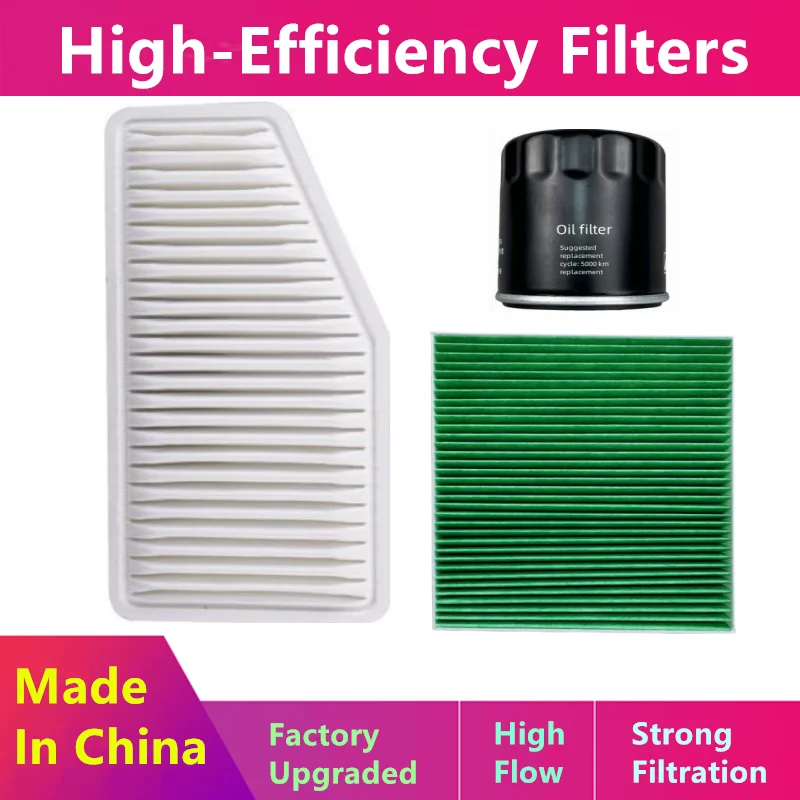 3pcs/Filter Pack For Gac Trumpchi Gm8 Gs5 Subo Gm6 M6 Gs7/Oil, Air Nacelle Filter/Auto Parts