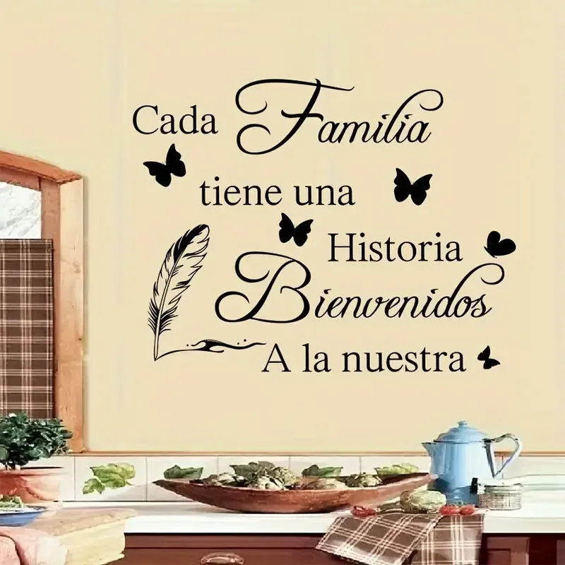 Spanish Family Quote Wall Stic - Office Furniture Usa ulasan dan harga