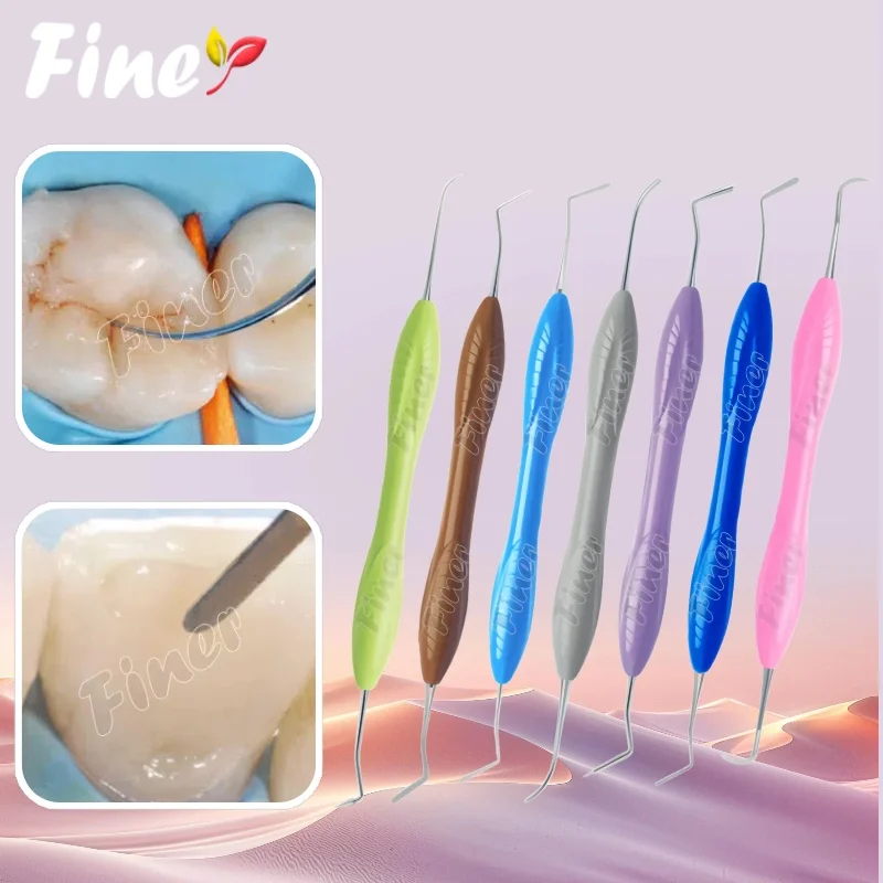

Finer 1 шт. стоматологический инструмент, шпатели из смолы, композитные инструменты, наполнитель из силиконовой смолы, стоматологическое эстетическое восстановление, стоматологический материал