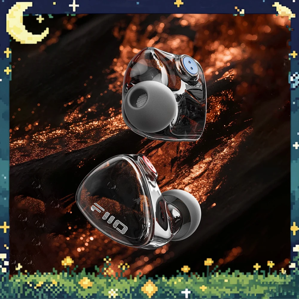 FiiO FX25 7-Driver Hybrid IEM, 1 Dynamic + 2 Knowles BA +4 EST Electrostatic In-Ear Monitor, HiFi Earphone 0.78 2pin Cable