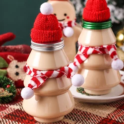 1PC 500ml barattolo di immagazzinaggio dell'albero di natale in plastica trasparente creativo barattoli di caramelle per matrimoni decorativi organizzatore di Snack per soggiorno