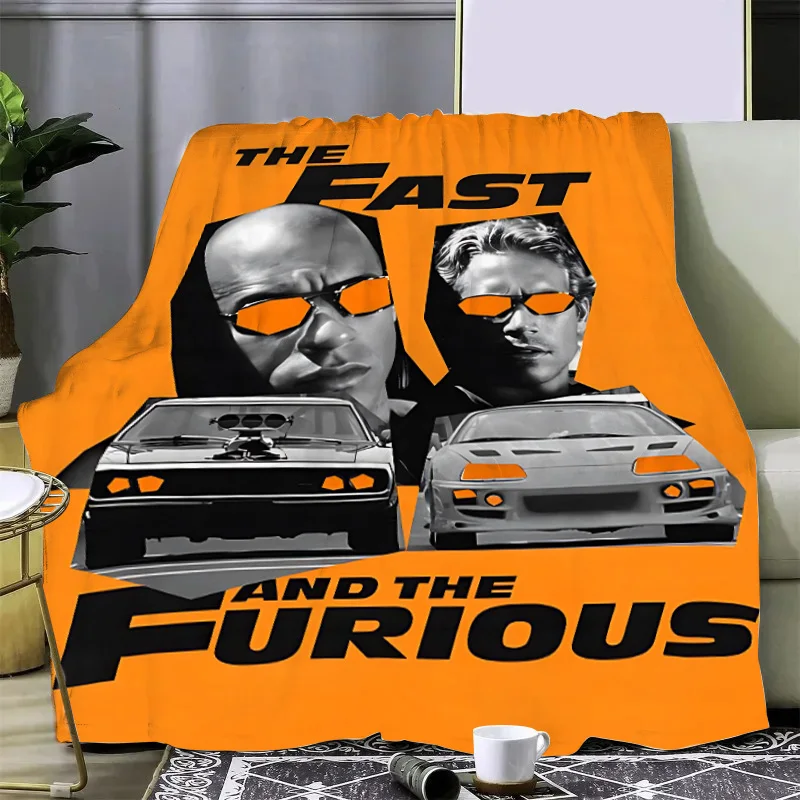 

Racing Movies Fast and Furious Printed Blanket Picnic Blankets Warm Blanket Soft Comfortable Blanket Home Travel Birthday Gift