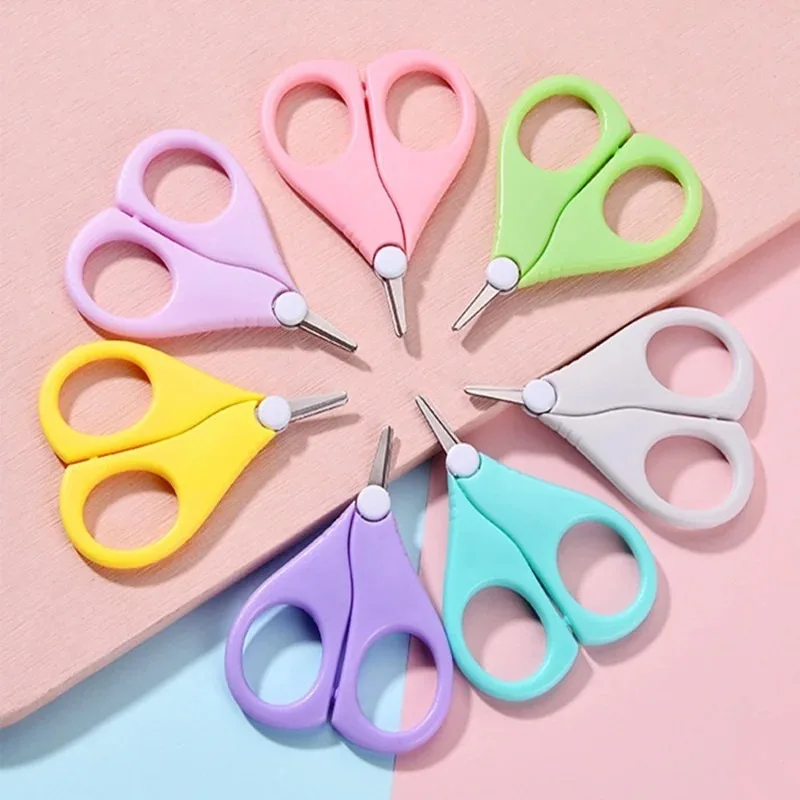 Children\'s Nail Scissors Newborn Baby Safety Nail Clippers Scissors Baby Nail Shell Shear Manicure Tool Baby Tools