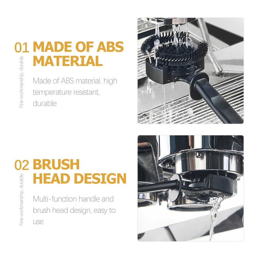 

Coffee Machine Cleaning Brush Espresso Group Head Cleaner Detachable Bristles Coffee Grinder Brush Home Kitchen Tool