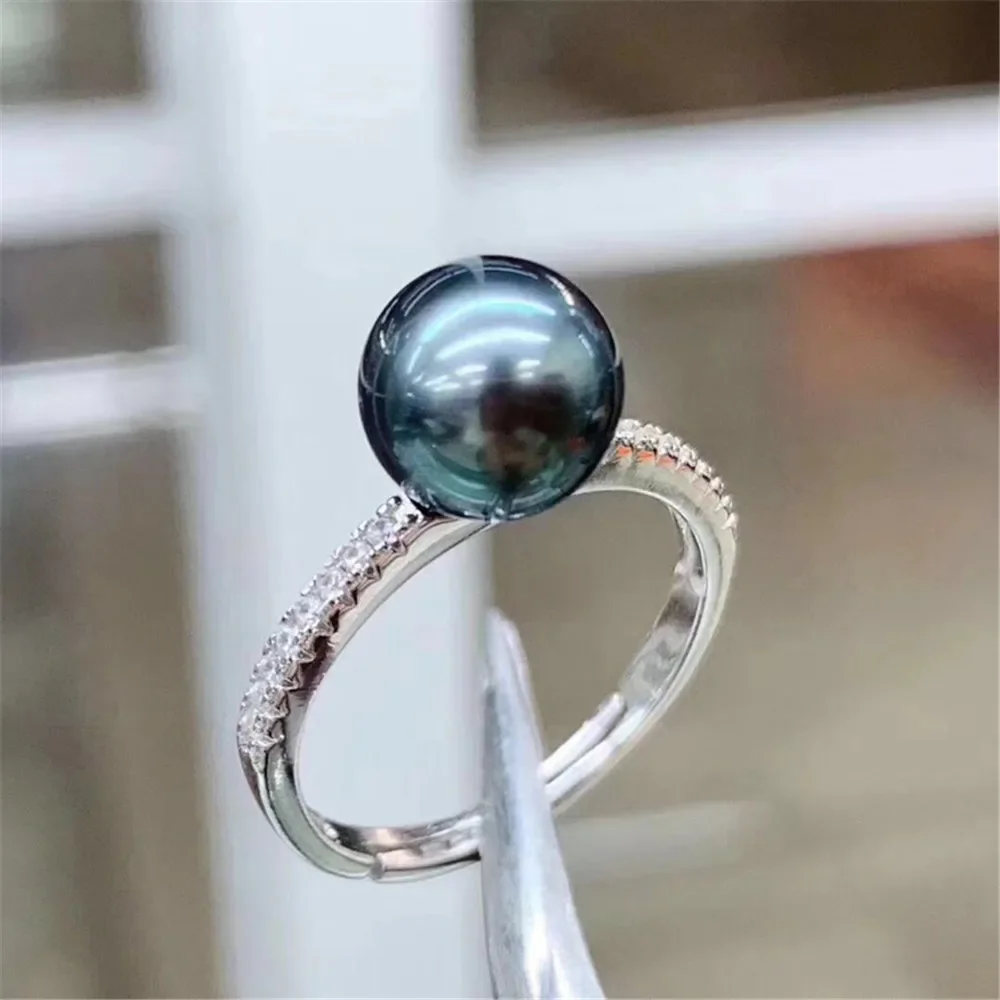 

Wholesale Classic 925 Silver Ring Accessories Settings Adjustable Blank Pearl Ring Setting Base For Women Diy Jewelry Making