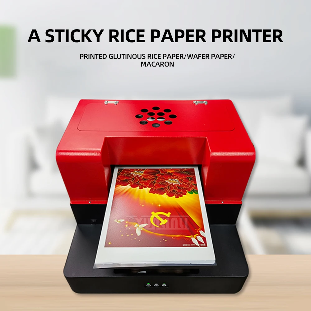 Small Photo Cake Model Decoration;3D Glutinous Rice Paper Printer for Biscuits Candies  Digital Bread Graphic Birthday