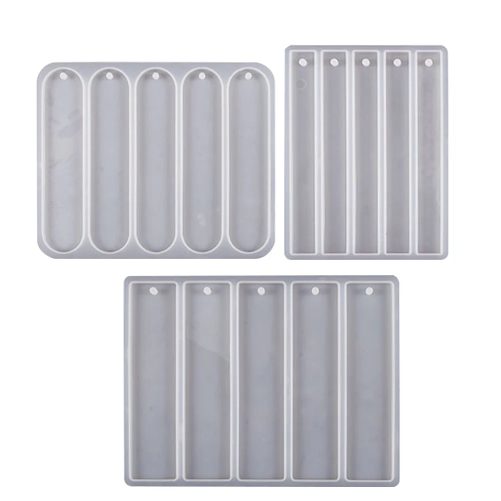 

3Pcs Resin Bookmark Mold Silicone DIY Craft Mold for Bookmark Making School Supplies Students Present Unique Gift Idea