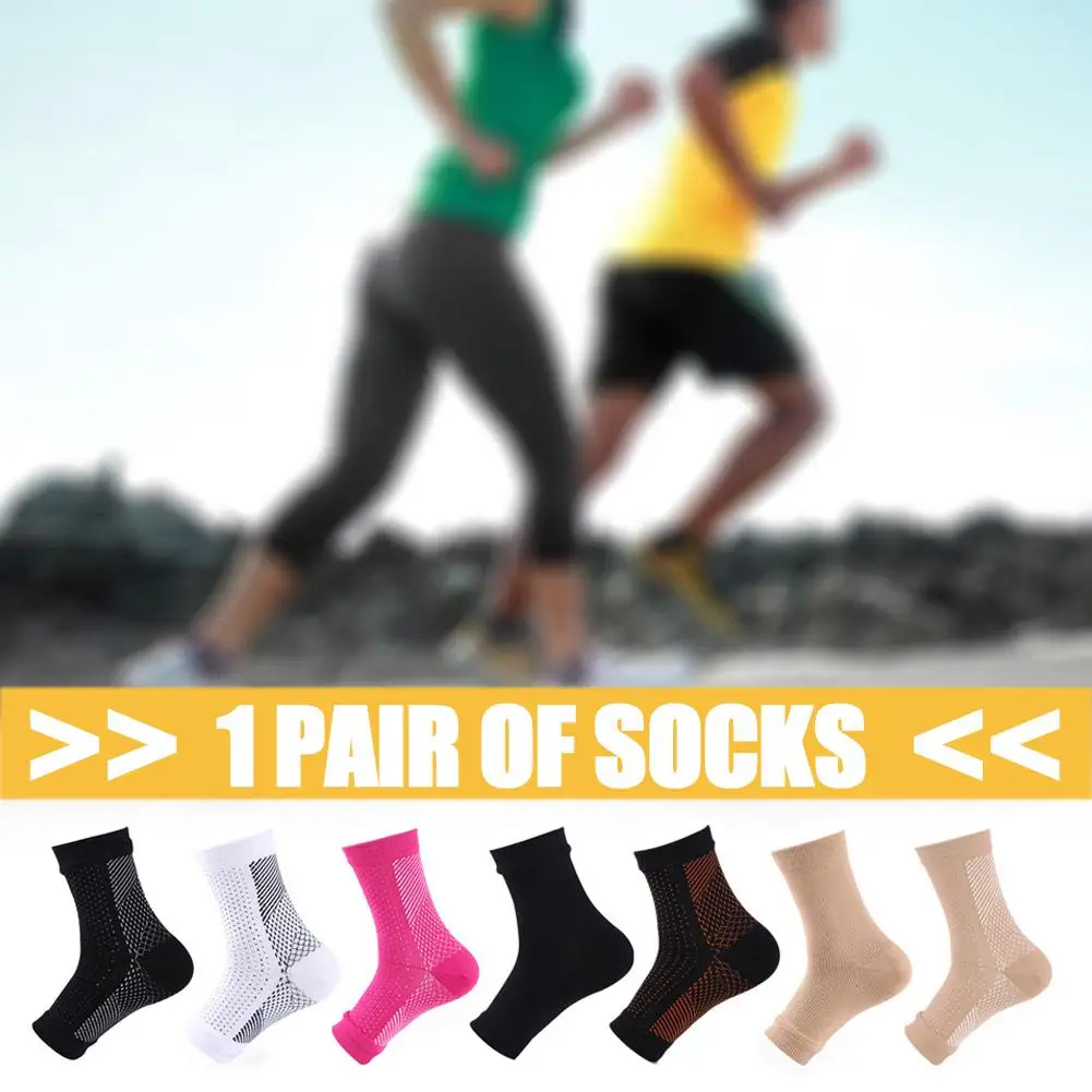 1Pair Soothe Compression Socks Neuropathy Socks for Women Men for Neuropathy Pain Ankle Brace Plantar Fasciitis Swelling Relief