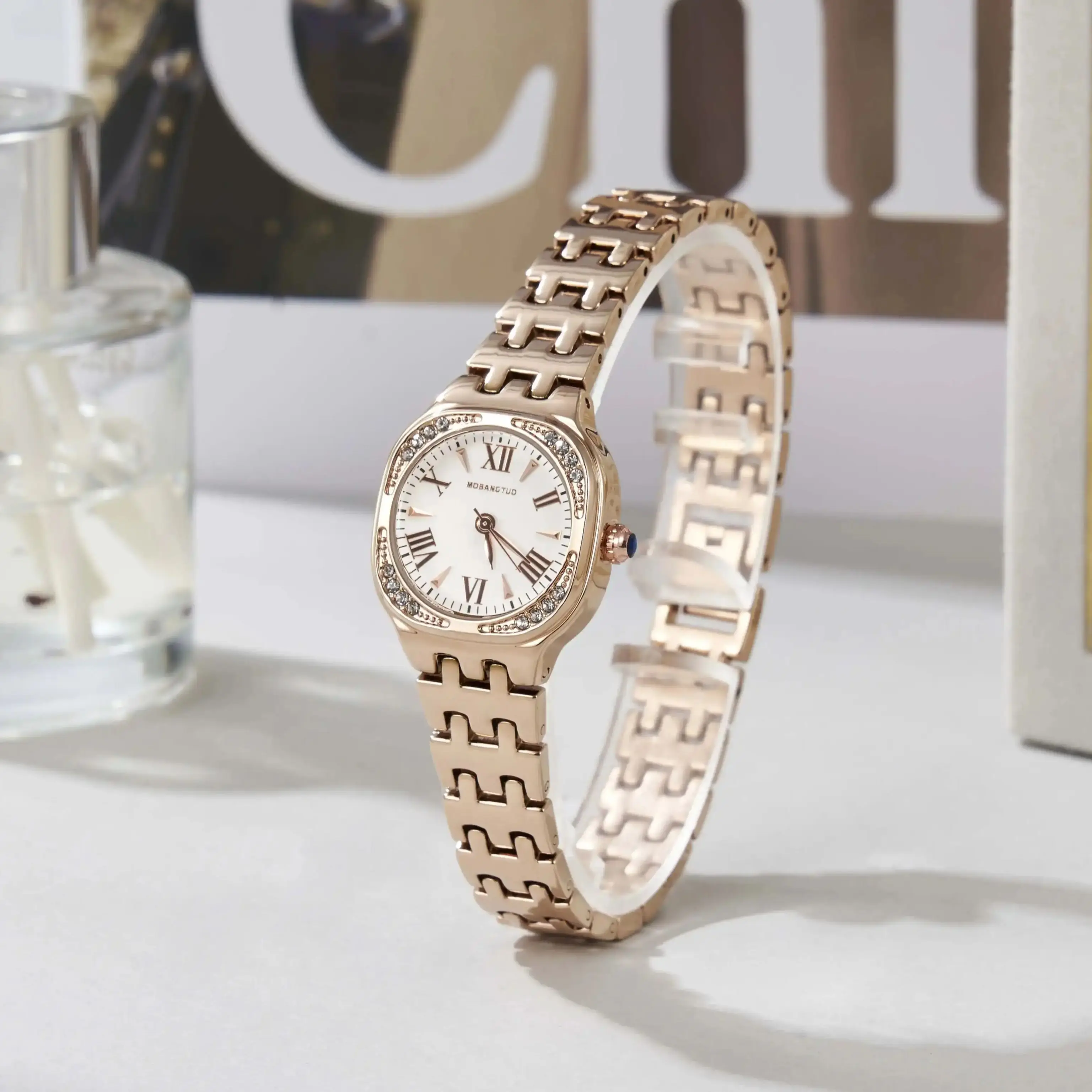Ladies Fashionable Elegant Luxurious Business Elite Women's Watch Trend Design Waterproof Steel Strip Gift Quartz Watches