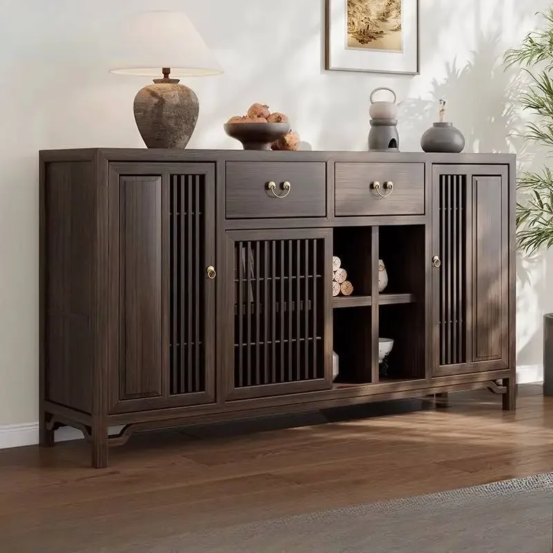 Organizer Chiness Living Room Cabinets Brown Classic Solid Wood Living Room Cabinets Space Saving Trendy Vitrina Patio Furniture