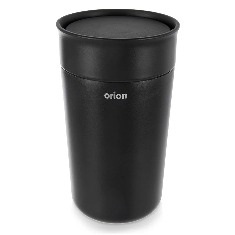 Thermische zwarte stalen beker TERMO 350 ml