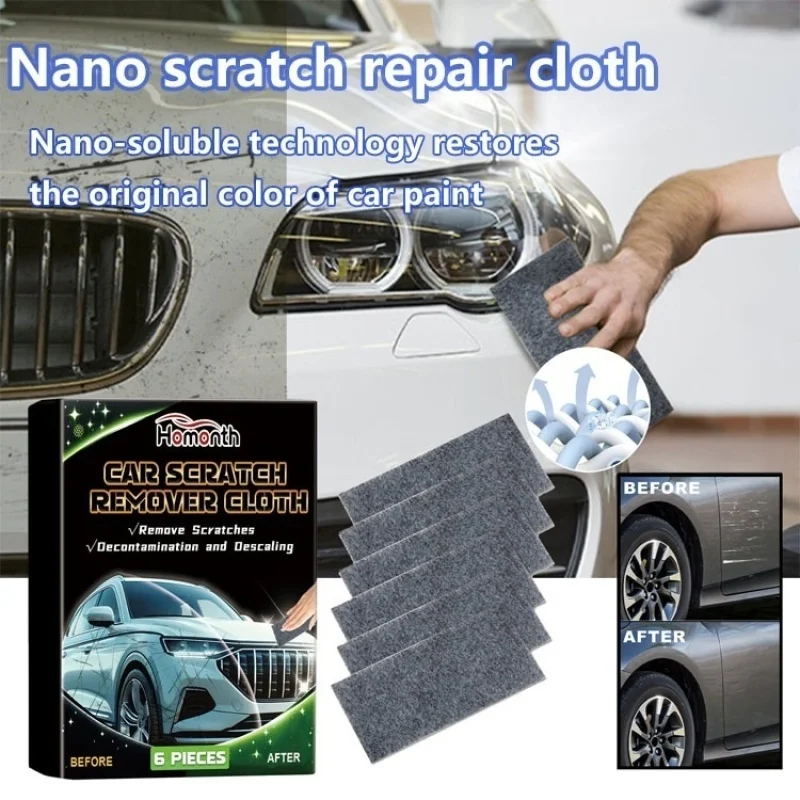 Car Nano Flashing Cloth Car Scratch Polishing Repair Tool Nano Wipe Cloth Maintenance Wipe Cloth