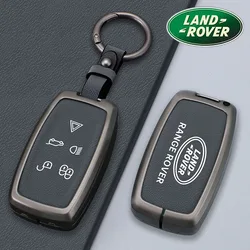 Zinc Alloy+Leather Car Key Case Cover Keychain For Land Rover Sport Freelander Discovery 4 Range Rover Sport LR4 2010 2011 2012