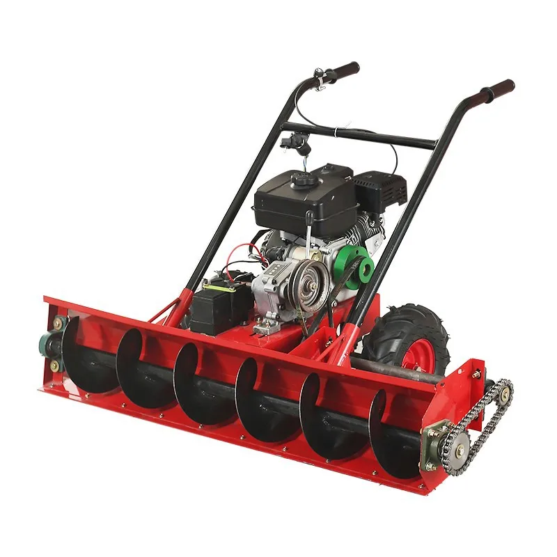 

Hand push small snow plow spiral electric start household property multi-functional snow clearing machine