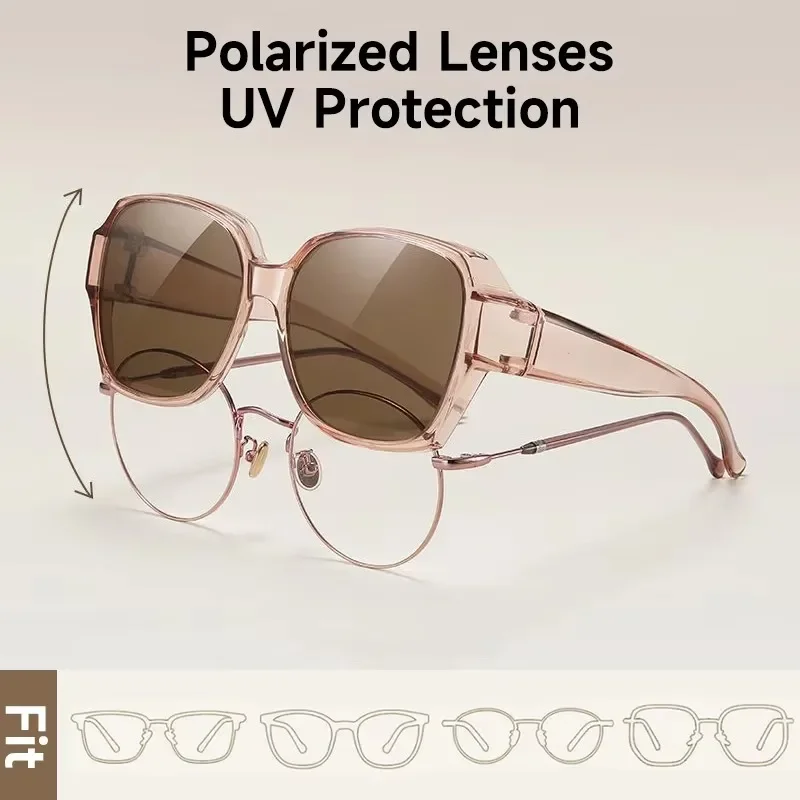 1PCS Polarisierte Sonnenbrille Frauen Männer Verwendet Außerhalb von Brillen Fit Über Lesebrille UV400 Brillen