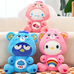 50cm Kawaii Cartoon Care Bears Cross-Dressing Hello Kitty Big Plush Toy Rainbow Bear Plush Doll Bedroom Pillow Kid Birthday Gift