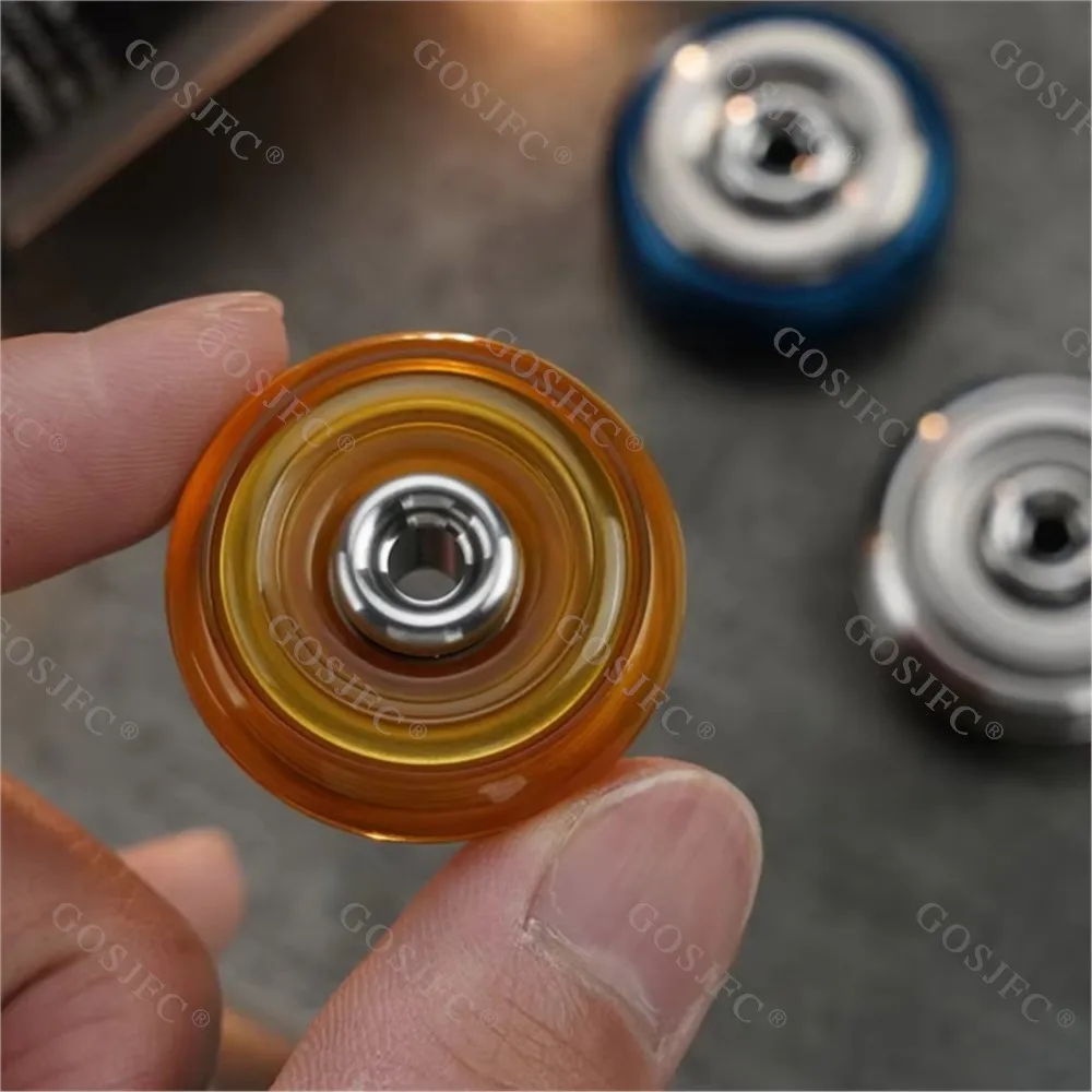 POLY GUY EDC beignet Composite jouets Fidget Spinner soulagement du Stress jouet PEI acier inoxydable titane paracorde perles pendentif