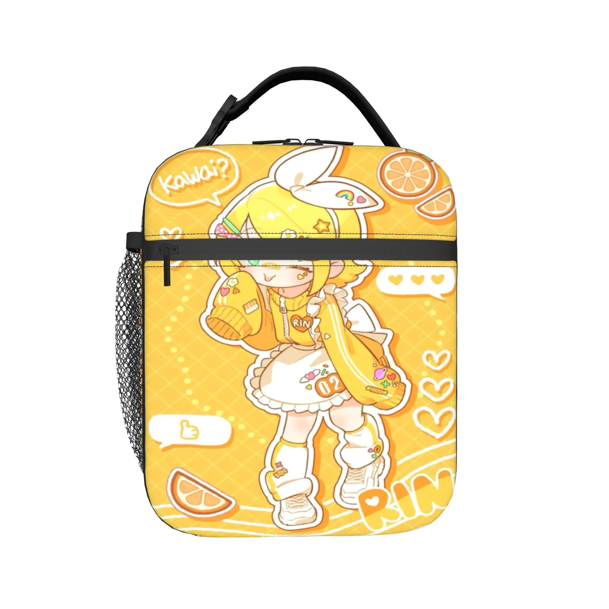 

Kagamine Rin Len Merch Insulated Lunch Bags For School Office Food Container Portable Cooler Thermal Lunch Boxes