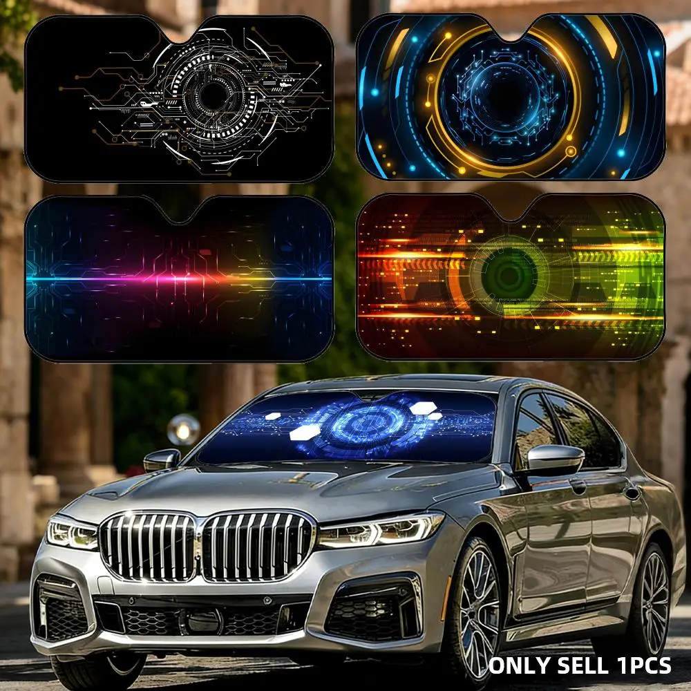 

Солнцезащитный козырек для автомобиля Sport Car Abstract Line, складной, универсальный, для лобового стекла, защита от УФ-излучения, теплоизоляция, складная накидка