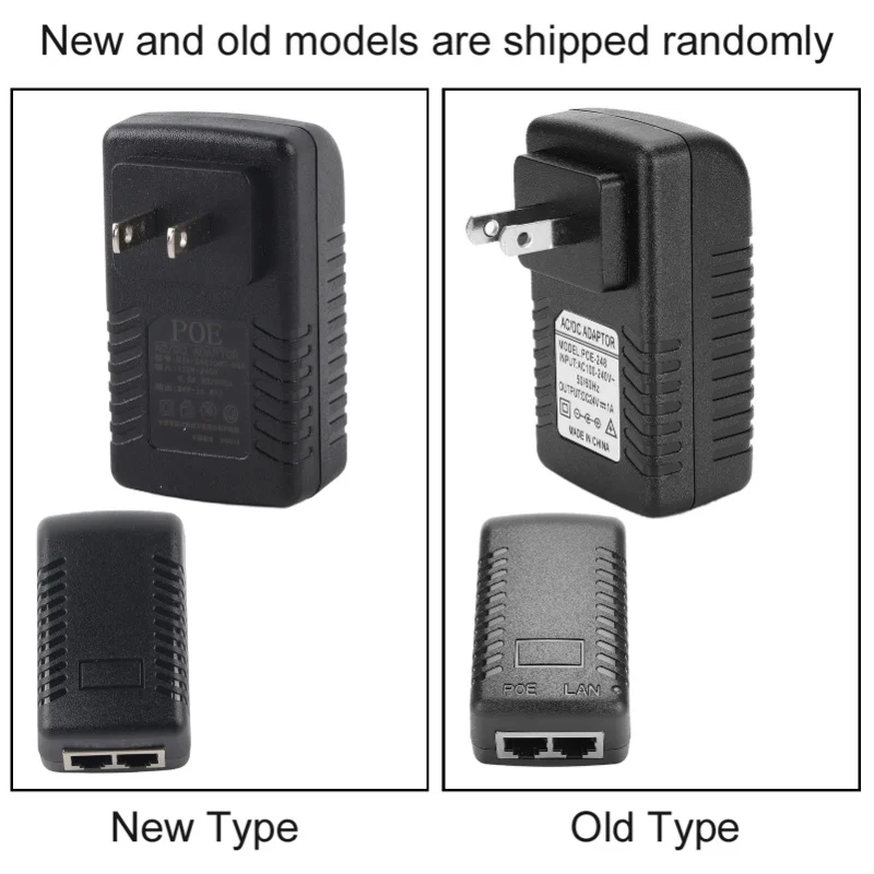 POE Injector DC 24V 1A  Power Adapter Plug / Optional