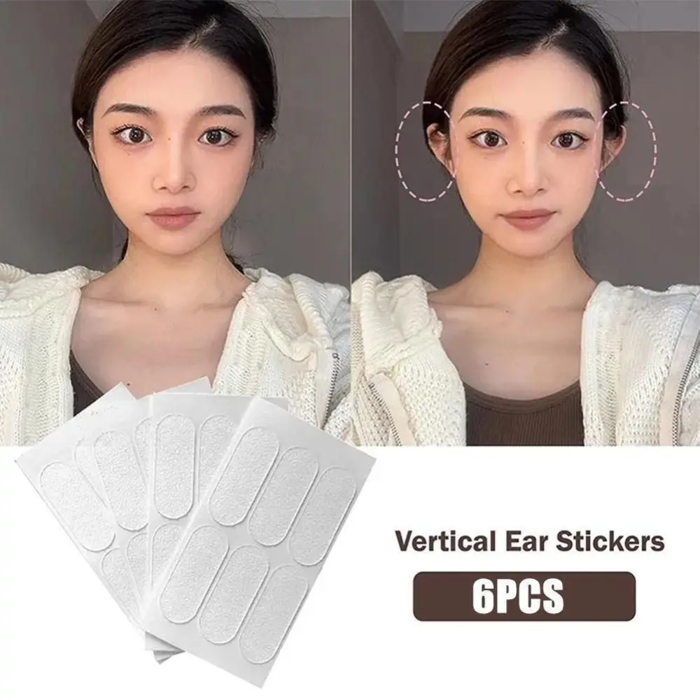 Silicone Ear Correction Stickers Durable Transparent 6Pcs/Bag Smart Ear Sticker Repeatable Ear Shape Correction Stickers