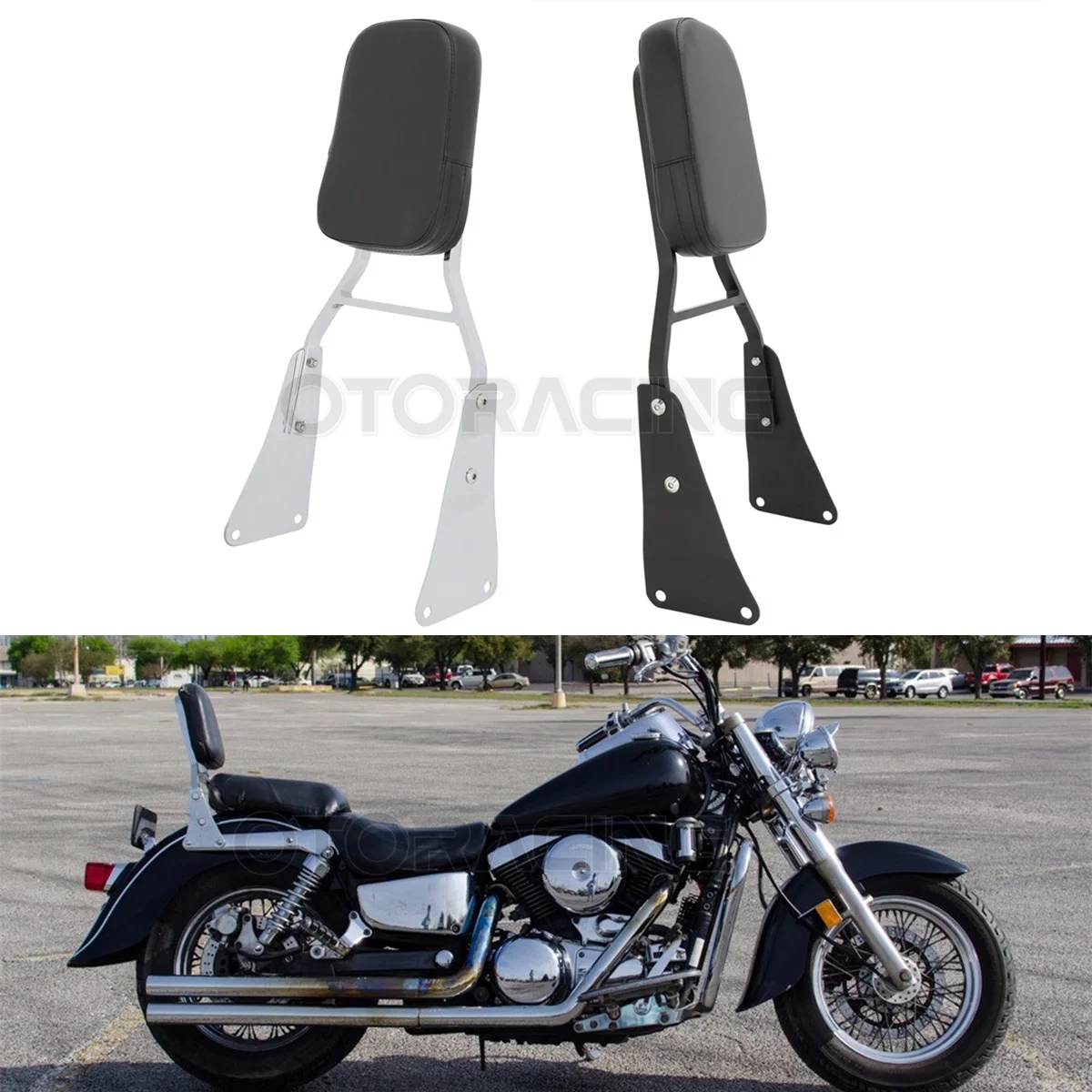 

Motorcycle Rear Passenger Chrome Backrest Sissy Bar For Kawasaki Vulcan 1500 VN1500 Classic 1986-2013