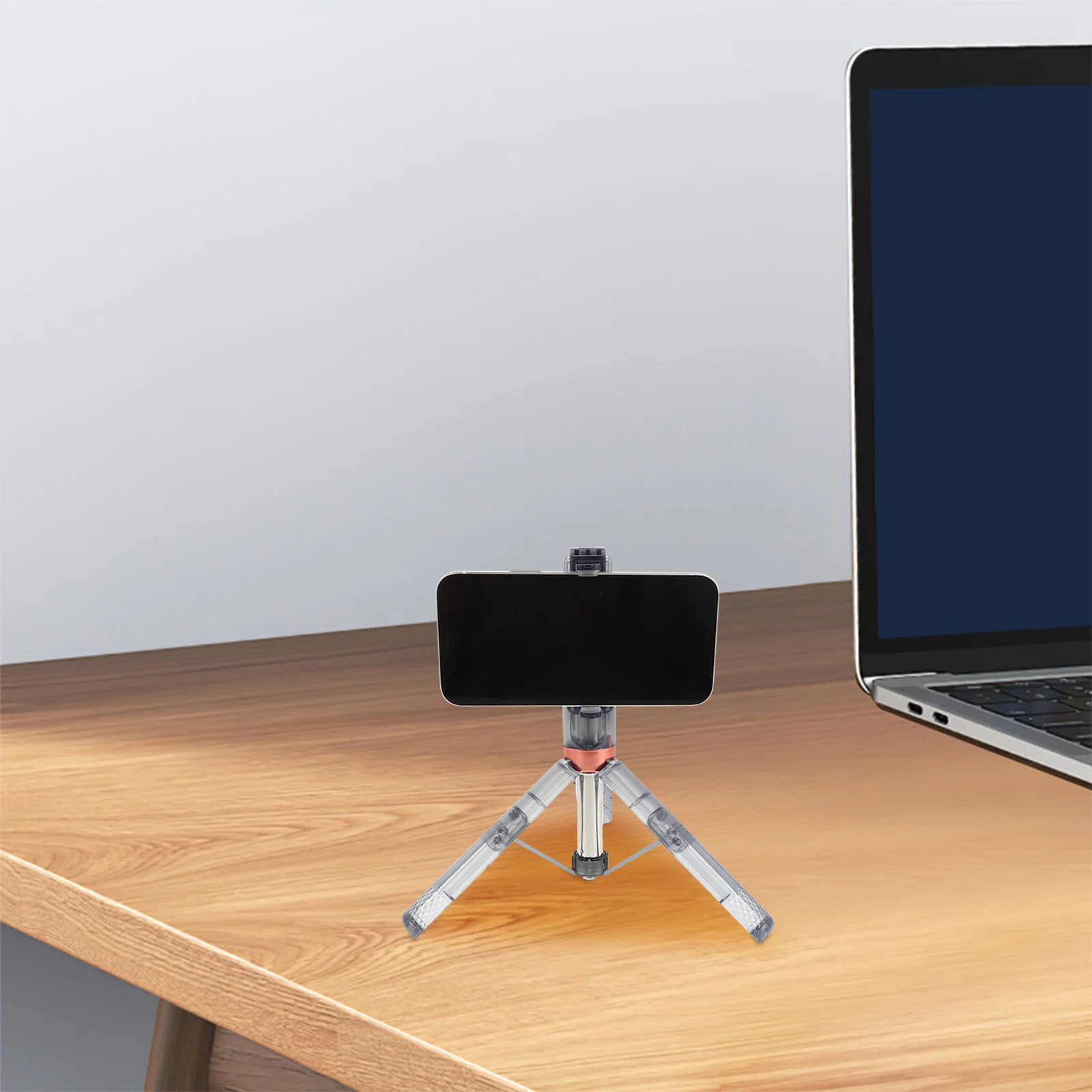 

Angoily Tripod Phone Stand Holder Grip Alloy Grey Portable Smartphone Stabilizer for Cell Phones